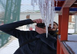 Soğuğun gotoğrafını çektiler